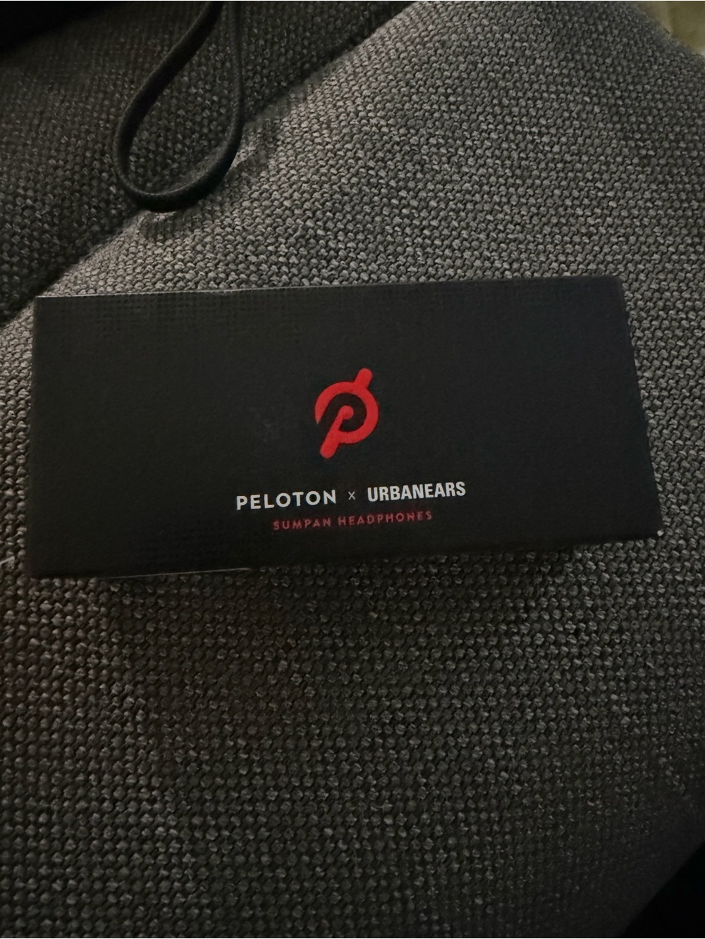 Peloton x Urbanears On-Ear Headphones in Black with Red Logo